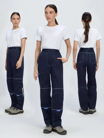 Брюки PROFLINE SPECIALIST женские (т.синий/васильковый)