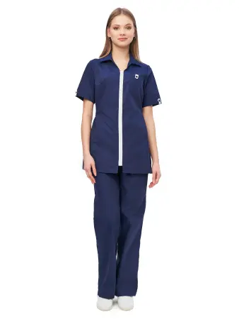 Костюм ГЛОРИЯ 2 женский с БР (т.синий/белый) женские медицинские