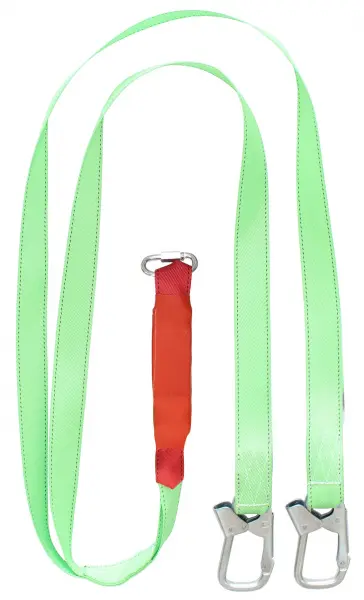 Строп аАд+Кс (лента) двойной с амортизатором 2 монт.+1 соед.кар. 1,5м Строп аАд+Кс (лента) двойной с амортизатором 2 монт.+1 соед.кар. 1,5м