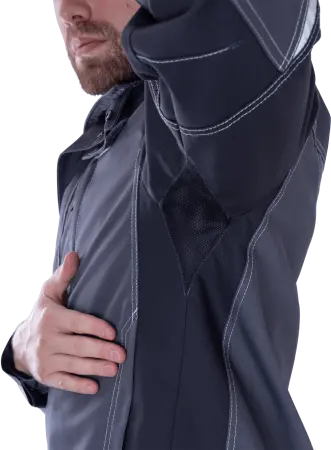 Куртка ТУРБО SAFETY (серый/т.серый)