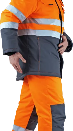 Костюм РЕФЛЕКТ-2 зимний с ПК (оранжевый/серый)