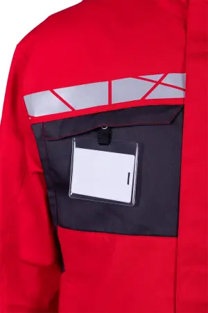 Куртка СТРОНГ (красный/серый)