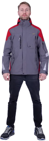 Куртка-штормовка РЕСПЕКТ (синий/красный)