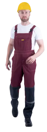 Костюм КМ-10 ЛЮКС с ПК (бордовый/желтый/черный)