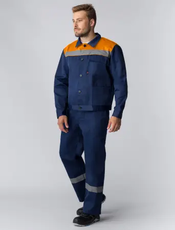 Костюм Т-2 СОП с ПК (т.синий/оранжевый)