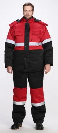 Костюм ПРОФИ-НОРД зимний с ПК (черный/красный) Костюм ПРОФИ-НОРД зимний с ПК (черный/красный)