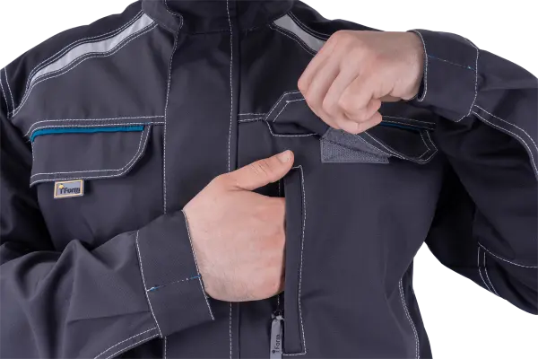 Куртка ТУРБО SAFETY (т.серый/чёрный) Куртка ТУРБО SAFETY (т.серый/чёрный)