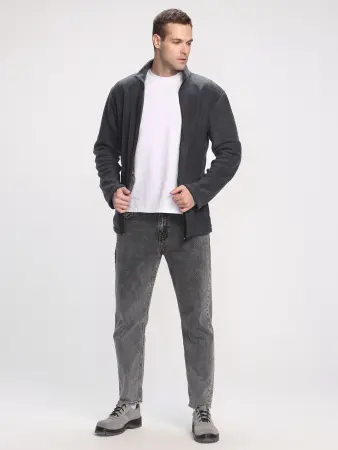 Куртка ТАЙФУН флис (серый)