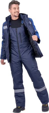 Куртка РОУД зимняя (т.синий/васильковый)