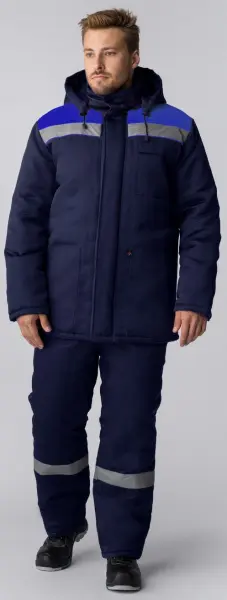 Костюм ПАРТНЕР NEW зимний с ПК (т.синий/васильковый) Костюм ПАРТНЕР NEW зимний с ПК (т.синий/васильковый)