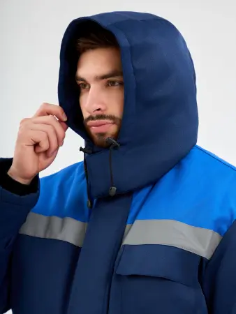 Костюм ТРУЖЕНИК-УЛЬТРА-2 СОП зимний с ПК (т.синий/васильковый)