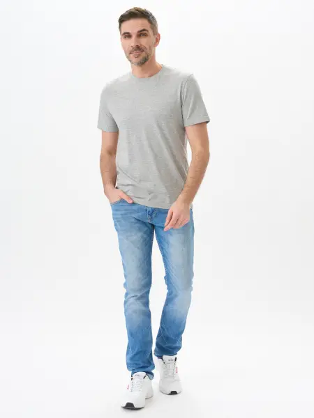 Футболка PREMIUM (меланж т.серый)