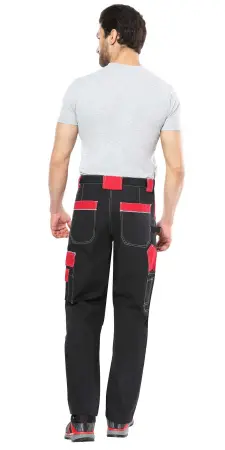 Брюки СИРИУС-АГАТ (черный/красный)