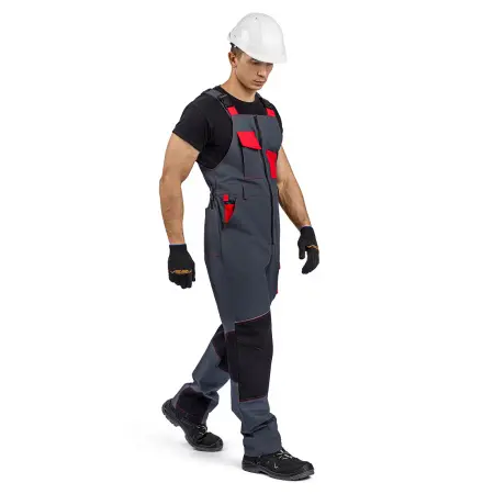 Полукомбинезон РЕЙН (т.серый/черный/красный)