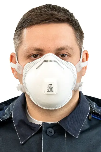 Полумаска MFA D-267V FFP2 NR D фильтрующая с клапаном выдоха