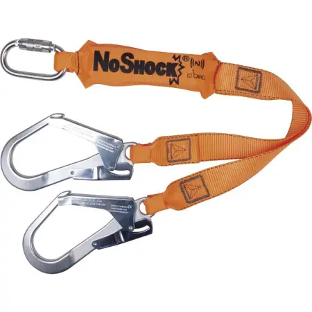 Строп Delta Plus AN203200ZD двойной ленточный с амортизатором 1м Строп Delta Plus AN203200ZD двойной ленточный с амортизатором 1м