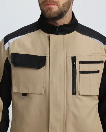 Куртка МИЛАН CH (бежевый/черный)