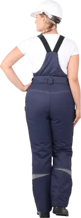 Костюм КМ-10 ЛЮКС жен. зимний c БР (василек/т.синий)