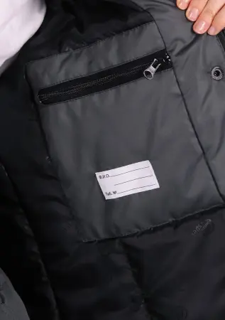 Куртка ВИРАЖ НЕО женская зимняя (т.серый/красный)