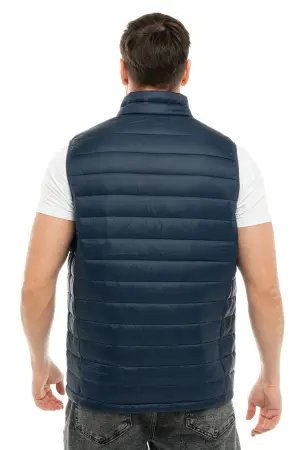 Жилет J-01 зимний (синий/оранжевый)
