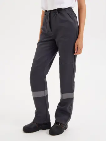 Костюм НОВА женский с БР (т.серый/красный)