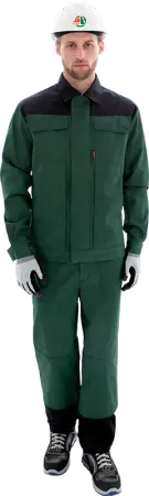 Костюм ТЕХНИК 2 с ПК (т.зеленый/черный)