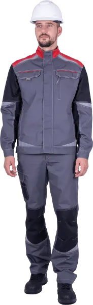 Куртка ТУРБО SAFETY (серый/чёрный/красный) Куртка ТУРБО SAFETY (серый/чёрный/красный)