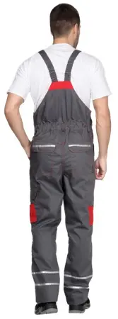 Полукомбинезон ХАЙ-ТЕК (серый/красный/черный)