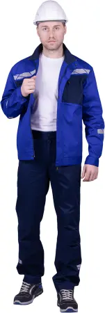 Куртка СТРОНГ (васильковый/т.синий)