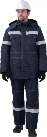 Костюм СТАРАТЕЛЬ ИМПОРТ зимний с БР (синий/василёк)