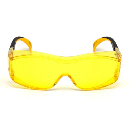 Очки ПРАКТИК защитные открытые поликарбонатные (желтый)
