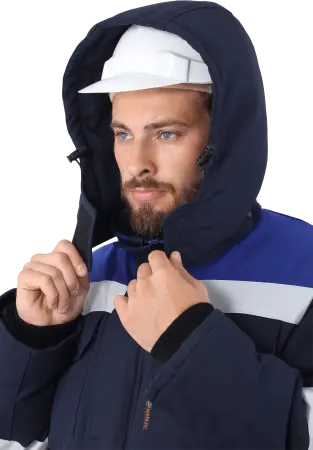 Костюм АНТИСТАТ зимний с ПК (т.синий/василёк)