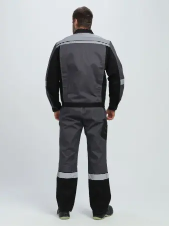 Костюм ВИВАТ-2 ПРЕМИУМ CH МВО с ПК (т.серый/черный/св.серый)