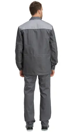 Куртка RONTA KR3090 (т.серый/св.серый/красный)