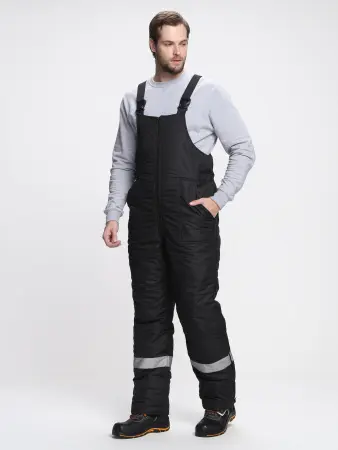 Костюм БЕРКОРТ-2 СОП К. зимний с ПК (черный/т.серый)