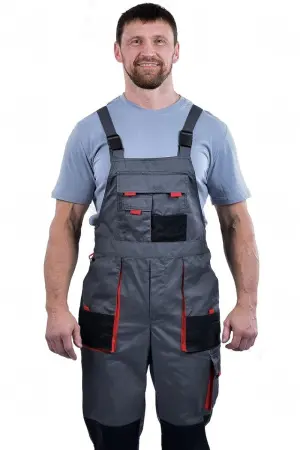 Полукомбинезон ХАМЕРТОН (серый/черный/красный) Полукомбинезон ХАМЕРТОН (серый/черный/красный)