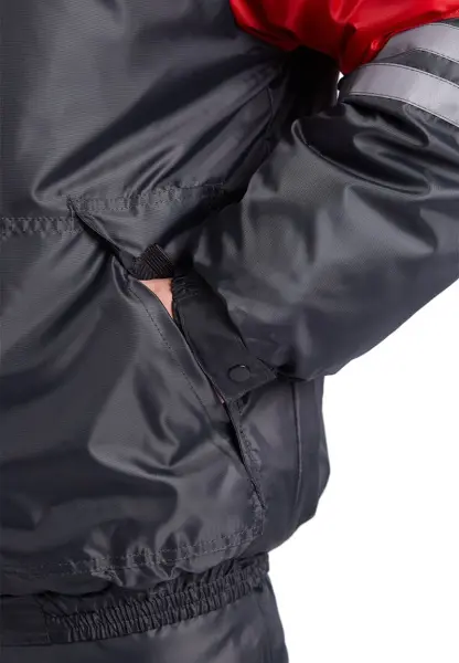 Костюм СТИМ зимний с ПК (т.серый/красный)