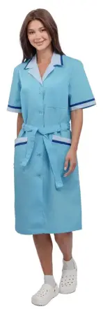 Халат RONTA HL509 женский (голубой/св.голубой/василек)