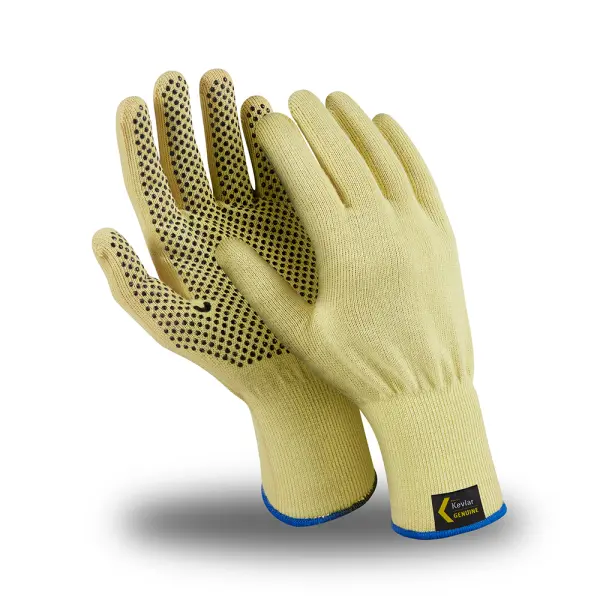 Перчатки АРАМАКС СЛИМ ГРИП (MG-311), Kevlar®, точка ПВХ, оверлок, цвет желтый Перчатки АРАМАКС СЛИМ ГРИП (MG-311), Kevlar®, точка ПВХ, оверлок, цвет желтый