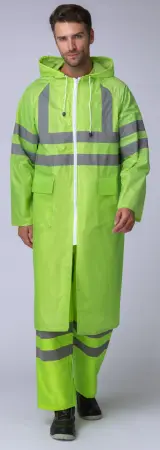 Плащ влагозащитный сигнальный СОП (лимонный)