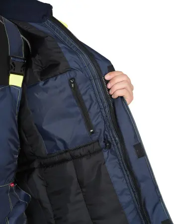 Куртка СИРИУС-ТЕРМИНАЛ СОП зимняя (синий/лимонный)