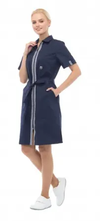 Халат АУРА женский (т.синий) женские медицинские