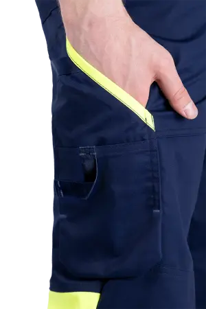 Полукомбинезон ACTIVE FLEX / АКТИВ ФЛЕКС (т.синий/флуоресцентный желтый)