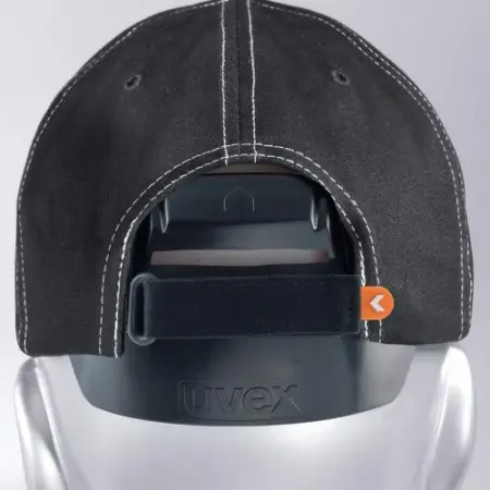 Каскетка защитная UVEX Ю-КЭП СПОРТ с длинным козырьком (черный)