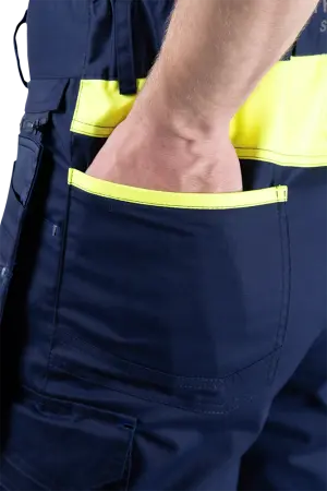 Полукомбинезон ACTIVE FLEX / АКТИВ ФЛЕКС (т.синий/флуоресцентный желтый)