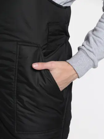 Костюм БЕРКОРТ-2 СОП К. зимний с ПК (черный/т.серый)