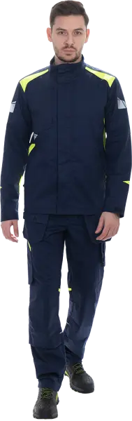 Куртка ACTIVE FLEX / АКТИВ ФЛЕКС (т.синий/флуоресцентный желтый)
