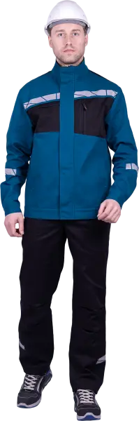 Куртка СТРОНГ ИМПОРТ (бирюзовый/черный)