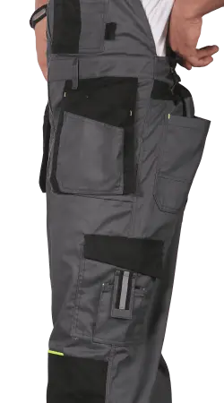 Полукомбинезон RONTA PL205 (т.серый/черный/лаймовый)