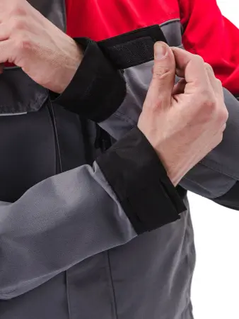 Костюм ГОРОД с БР (т.серый/черный/красный)